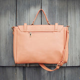 The Nash Tote in Peach: Alternate View #3
