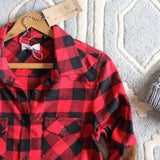 The Patches & Plaid Flannel in Red: Alternate View #2