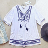 The Roe Embroidered Tunic (wholesale): Alternate View #1