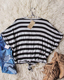 Sweetly Tie Tee in Black: Alternate View #3