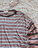 Tie & Stripe Cozy Tee in Desert: Alternate View #2