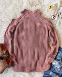 Toasty Knit Sweater in Mauve: Alternate View #4