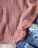 Toasty Knit Sweater in Mauve: Alternate View #3