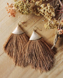 Tobacco Grass Earrings: Alternate View #1