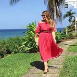 Tulum Maxi Dress in Coral: Alternate View #6