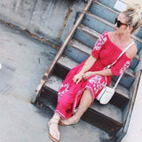 Tulum Maxi Dress in Coral: Alternate View #5