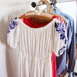 Tulum Maxi Dress in White (wholesale): Alternate View #4