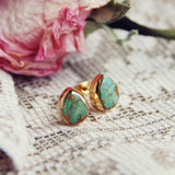 Turquoise Sands Stud Earrings: Alternate View #1