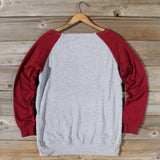 Varsity Sweatshirt in Burgundy: Alternate View #4