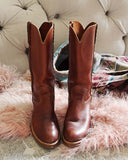 Vintage Braided Campus Boots: Alternate View #3