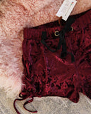 Velvet Tie Lounge Shorts: Alternate View #2