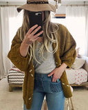 Velvet & Tie Sweater in Mustard: Alternate View #2