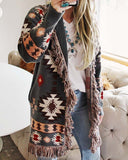 Velvet Moon Blanket Sweater in Dusty Sky: Alternate View #4