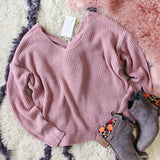 Venice Cozy Sweater in Mauve: Alternate View #3