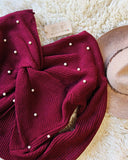 Venice Pearl Sweater in Merlot: Alternate View #3