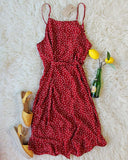 Villa Wrap Dress in Red: Alternate View #4