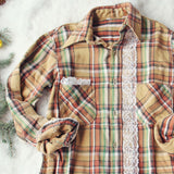 Vintage Lace & Patch Plaid Flannel #1: Alternate View #2