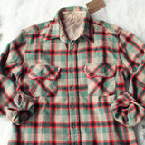 Vintage Lace & Patch Plaid Flannel #2: Alternate View #2