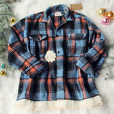 Vintage Lace & Patch Plaid Flannel Coat #5: Alternate View #1