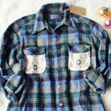 Vintage Lace & Patch Plaid Flannel #6: Alternate View #2