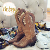 Vintage Autumn Stitch Boots: Alternate View #1