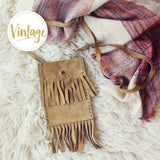 Vintage 70's Fringe Tote: Alternate View #1