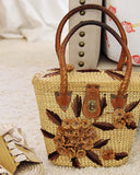Vintage 60's Petit Grass Tote: Alternate View #2