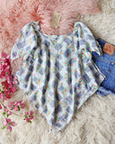 Vintage 70's Hankie Top: Alternate View #1