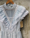 Vintage 70's Romantic Maxi Dress: Alternate View #1
