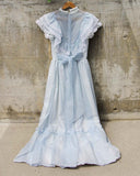 Vintage 70's Romantic Maxi Dress: Alternate View #4