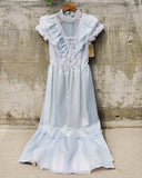 Vintage 70's Romantic Maxi Dress: Alternate View #2