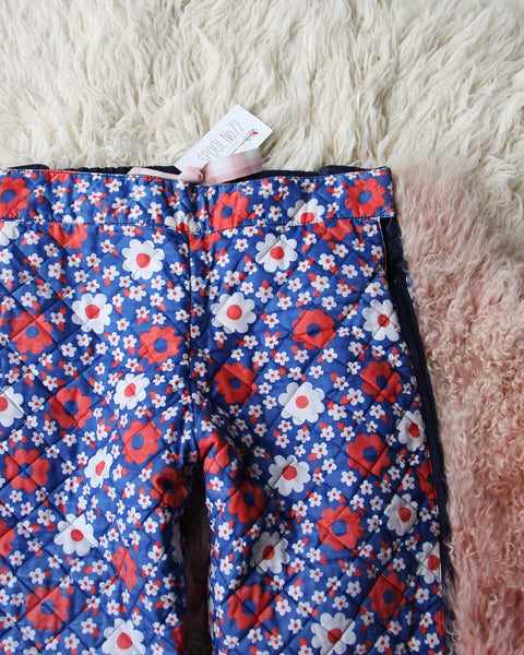 Vintage 70's Daisy Ski Pants, Sweet Vintage Ski Pants from Spool