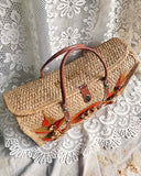Vintage 70's Woven Tote: Alternate View #3
