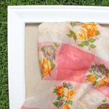 Vintage 60's Rose Scarf: Alternate View #2