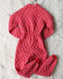 Vintage 70's Calico Pajamas: Alternate View #4