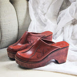 Vintage 70's Sweet Clogs: Alternate View #1