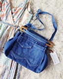 Vintage 70's Denim Tote: Alternate View #1