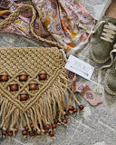 Vintage 70's Macrame Tote: Alternate View #2