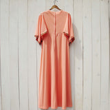 Vintage 70's Peach Maxi Dress: Alternate View #4