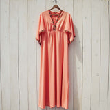 Vintage 70's Peach Maxi Dress: Alternate View #2