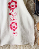 Vintage 70's Mexican Embroidered Top: Alternate View #3