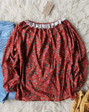 Vintage 70's Sweet Blooms Blouse: Alternate View #4