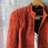 Vintage 70's Rust Suede Jacket: Alternate View #2