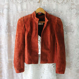 Vintage 70's Rust Suede Jacket: Alternate View #1