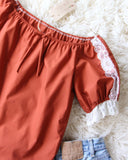 Vintage 70's Desert Rust Top: Alternate View #2