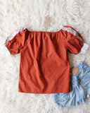 Vintage 70's Desert Rust Top: Alternate View #4