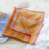 Vintage Mustard 70's Scarf: Alternate View #1