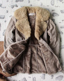 Vintage 70's Shearling & Suede Coat: Alternate View #4