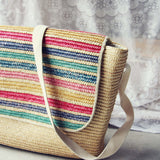 Vintage 70's Stripe Tote: Alternate View #2