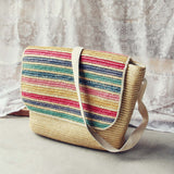 Vintage 70's Stripe Tote: Alternate View #1